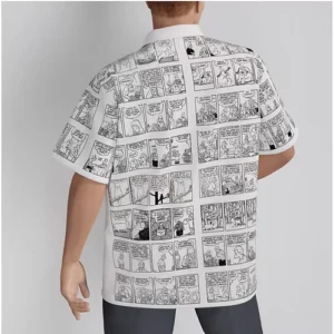 Comic Strip Button-Up Shirt - Image 3