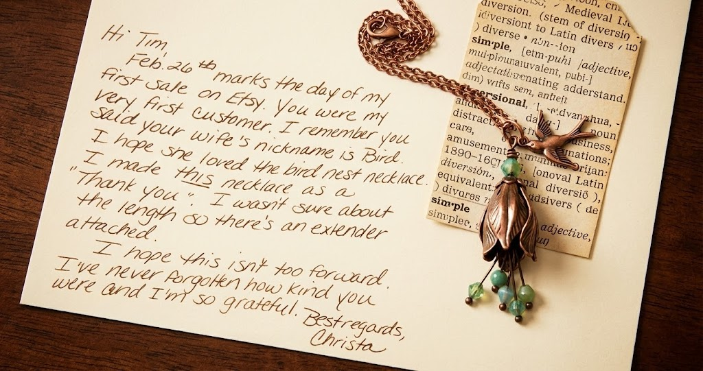 A Necklace, a Surprise Package, and a Kindness That Lasted a Year